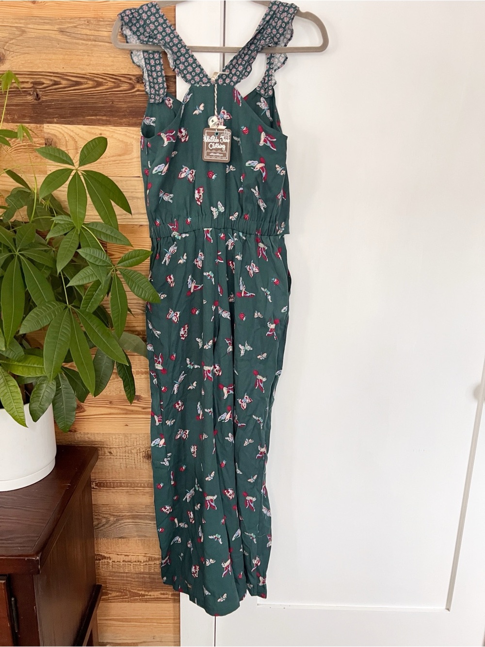 NWT Matilda Jane Evergreen Dream Ruffle Hummingbird Jumpsuit Small - Picture 3 of 6